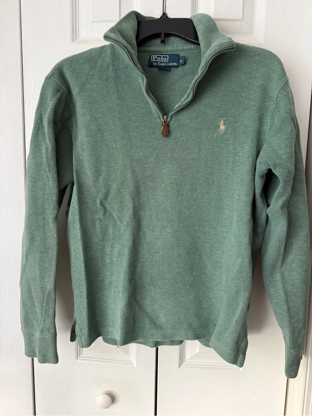 Polo by Ralph Lauren Half-Zip Sweater in Dusty Green